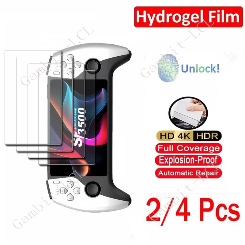 Gaming Console Handheld Retro - 2/4 Buah Film Hidrogel Hidrolik Penuh