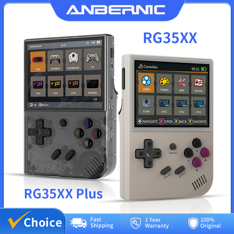 Gaming Console Under 5000 - ANBERNIC konsol Game genggam RG35XX Plus/RG35XX,