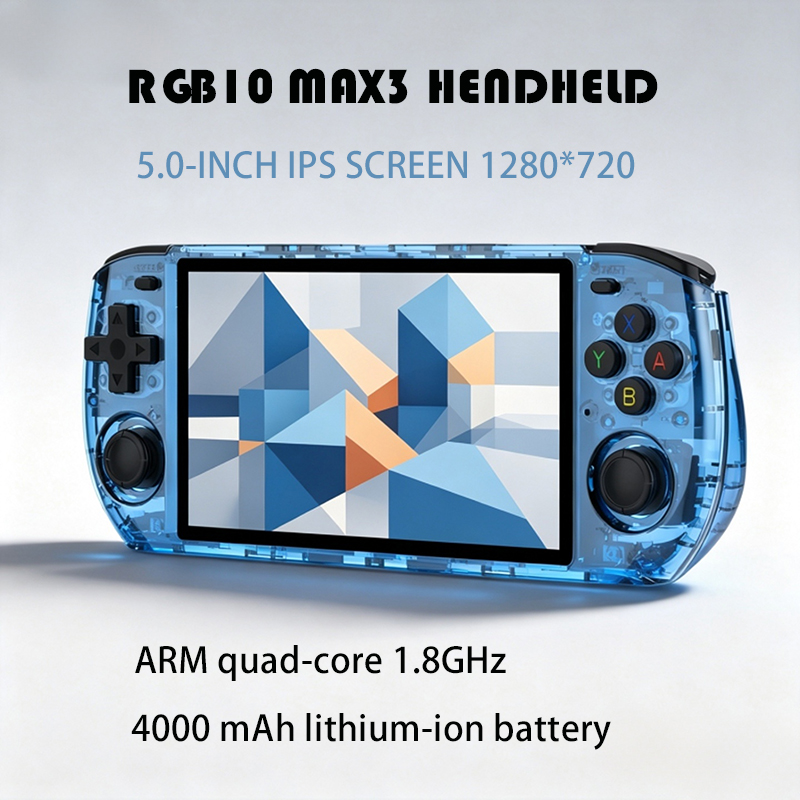 RGB10 MAX3 Layar IPS 5.0-Inci  - Gaming Console Cartoon ulasan dan harga