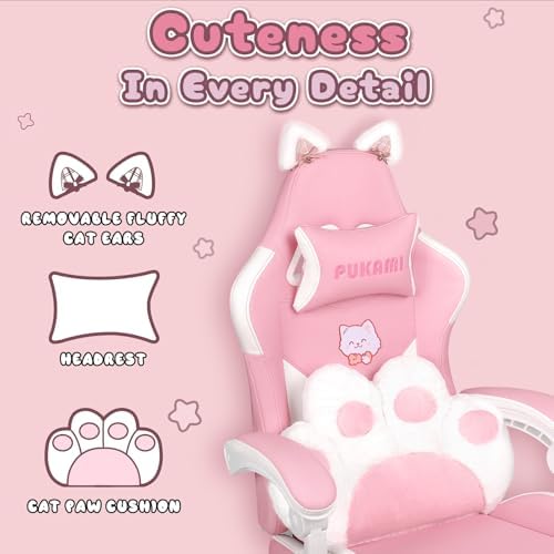Kursi Gaming Pink Lucu dengan  - Gaming Chair Cushion ulasan dan harga