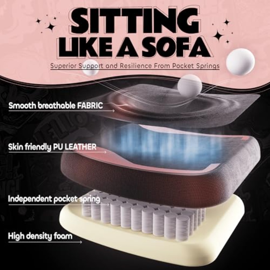 Kursi gaming berwarna merah mu - Gaming Chair Cushion ulasan dan harga